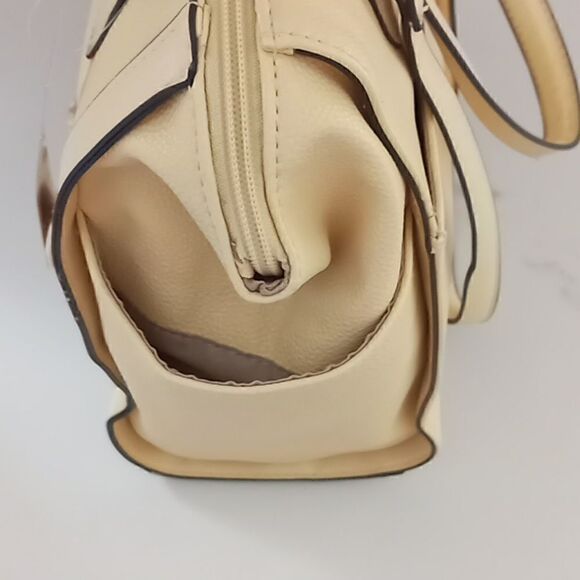 Fashion shoulder bag cream and gold - Picture 3 of 9